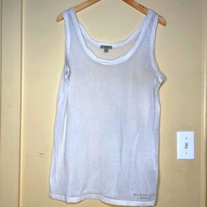 Burberry White Tank Top